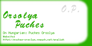 orsolya puches business card